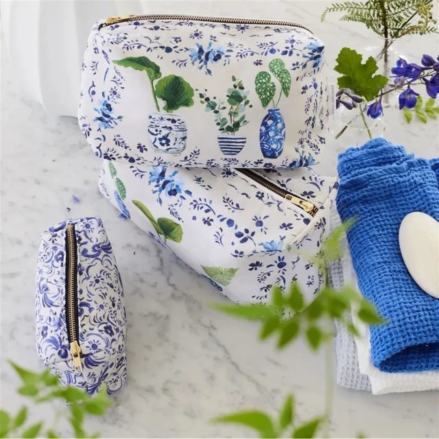 Τσάντα καλλυντικών Kawana Delft 24cm Χρώμα μπλε
