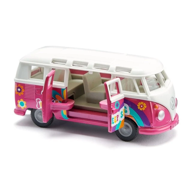 Παιχνίδι μίνι λεωφορείου VW T1 Samba σε σχέδιο Flower Power