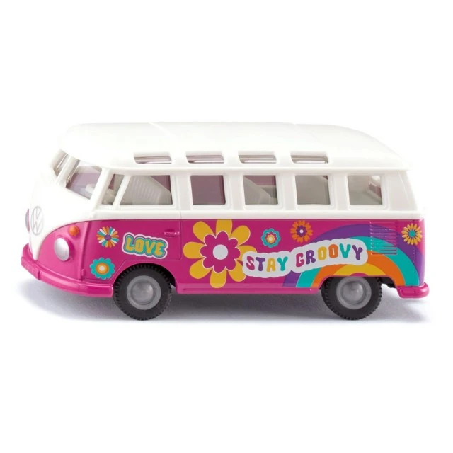 Παιχνίδι μίνι λεωφορείου VW T1 Samba σε σχέδιο Flower Power