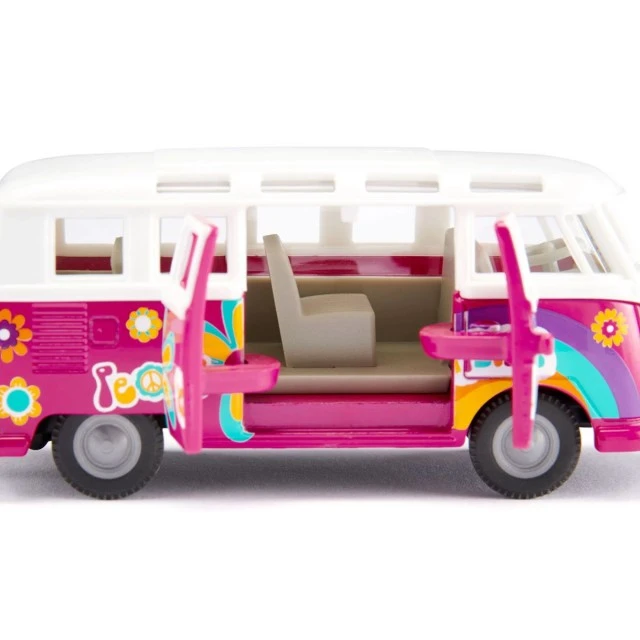 Παιχνίδι μίνι λεωφορείου VW T1 Samba σε σχέδιο Flower Power