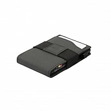 Πορτοφόλι με διαφανή θήκη για ταυτότητα. Χρώμα μαύρο.