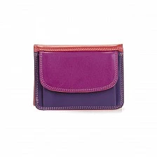 Μίνι τρίπτυχο πορτοφόλι σε χρώμα Sangria