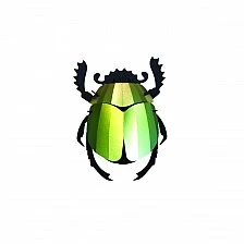 Τρισδιάστατο μοντέλο για συναρμολόγηση σκαραβαίου Χρώμα πράσινο