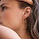 Σκουλαρίκια Lignis σε χρυσό χρώμα