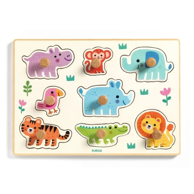 Ξύλινο παζλ Hippo and Company