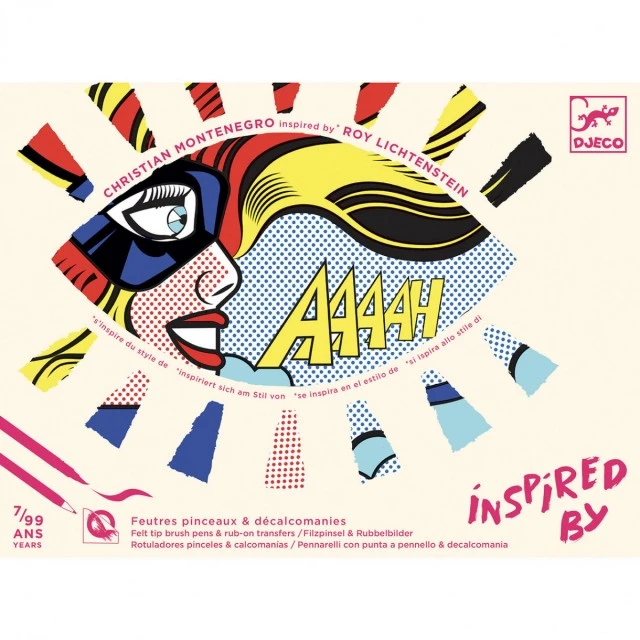 Ζωγραφίστε με μαρκαδόρους Roy Lichtenstein