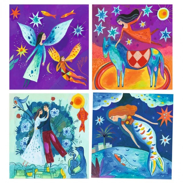 Ζωγραφίστε με ακουαρέλα Marc Chagall