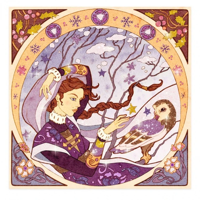 Χρώματα με μπροκάρ Alfons Mucha