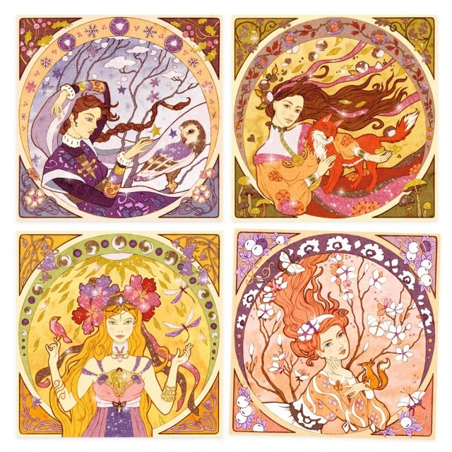 Χρώματα με μπροκάρ Alfons Mucha