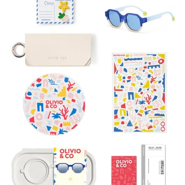 Παιδικά γυαλιά ηλίου creative D από 10 έως 15 ετών. Olivio&amp;Co Χρώμα μπλε