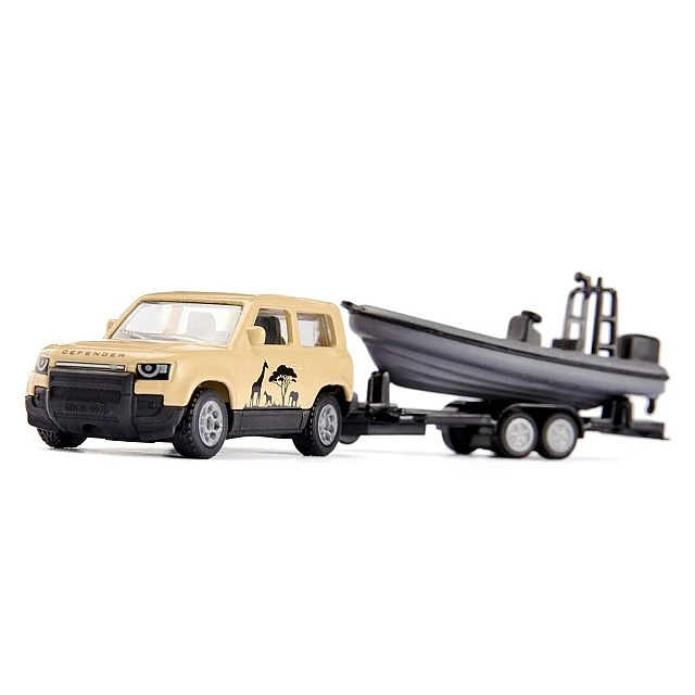 Παιχνίδι Land Rover Defender "Safari" με κοτσαδόρο και βάρκα