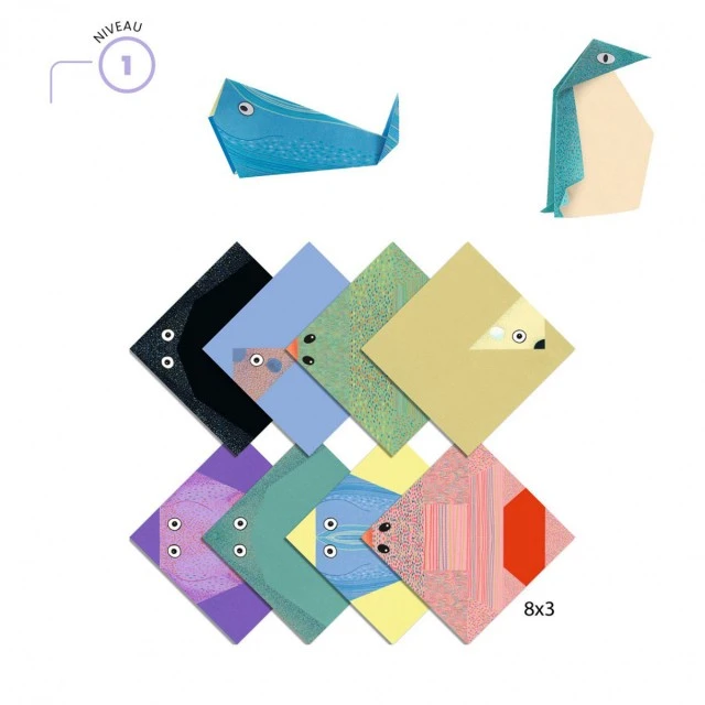 Δημιουργικό σετ origami - Πολικά ζώα
