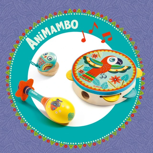 Παιδικά ξύλινα μουσικά όργανα Animambo - Djeco