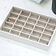 Κουτιά κοσμημάτων 25 τμημάτων Χρώμα λευκό