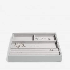 Κουτιά κοσμημάτων 4 τμημάτων Χρώμα γκρι