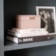 Μίνι κοσμηματοθήκη 2τμχ. Χρώμα ανοιχτό ροζ