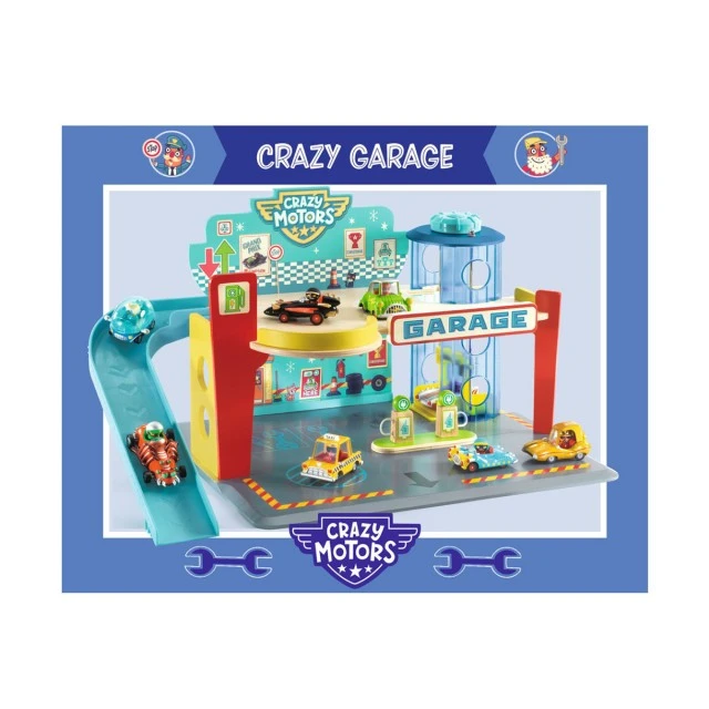 Γκαράζ παιχνιδιών από τη σειρά Crazy motors