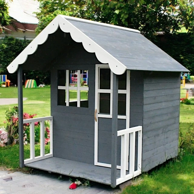 Ξύλινο Παιδικό Σπίτι GINGER HOME, 139x143,5x149 cm, για παιχνίδια στην αυλή και στον κήπο