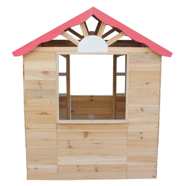 Ξύλινο παιδικό σπιτάκι εξωτερικού χώρου GINGER HOME - για αυλή και κήπο, 115×102×129 εκ.