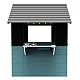 Ξύλινο παιδικό σπιτάκι GINGER HOME με κουζίνα – 110×103×137 εκ.