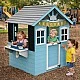 Ξύλινο παιδικό σπιτάκι GINGER HOME με κουζίνα – 110×103×137 εκ.