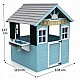 Ξύλινο παιδικό σπιτάκι GINGER HOME με κουζίνα – 110×103×137 εκ.