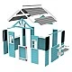 Ξύλινο παιδικό σπιτάκι GINGER HOME με κουζίνα – 110×103×137 εκ.