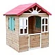 Ξύλινο παιδικό σπιτάκι εξωτερικού χώρου GINGER HOME - για αυλή και κήπο, 115×102×129 εκ.