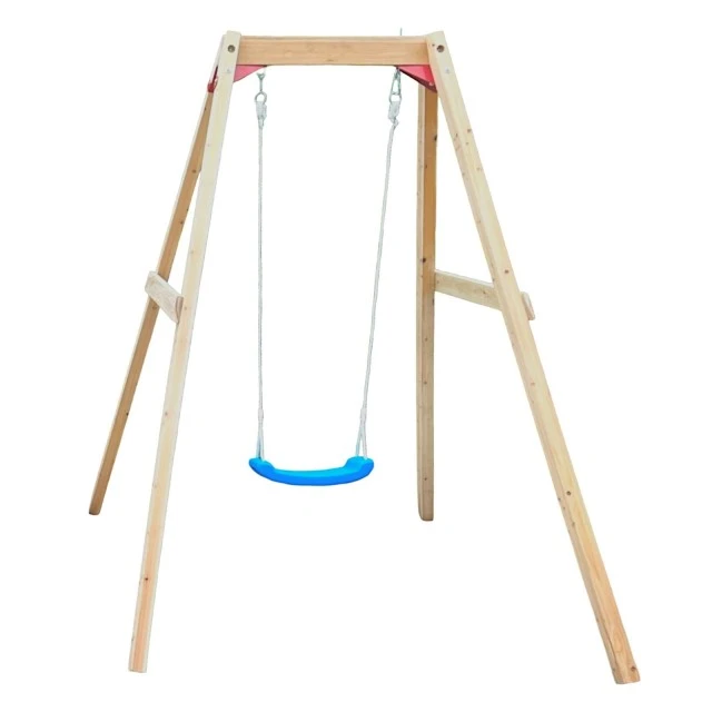 Παιδική Ξύλινη Κούνια GINGER HOME, 156x200x201 cm, Safe Outdoor Play