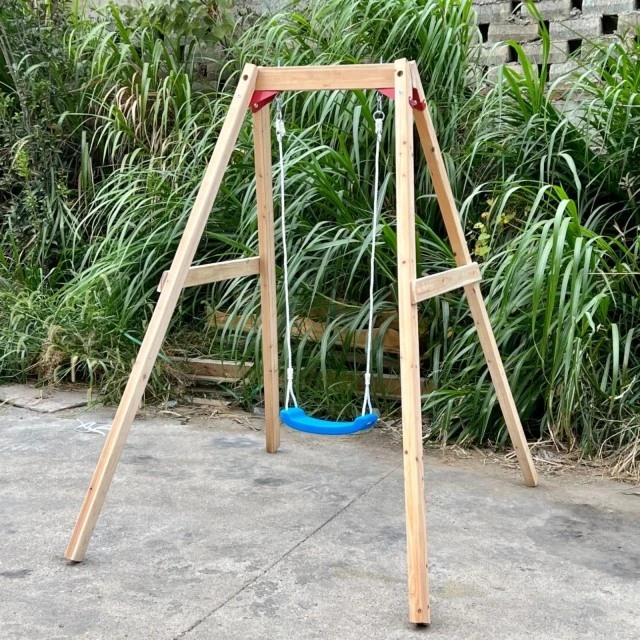 Παιδική Ξύλινη Κούνια GINGER HOME, 156x200x201 cm, Safe Outdoor Play