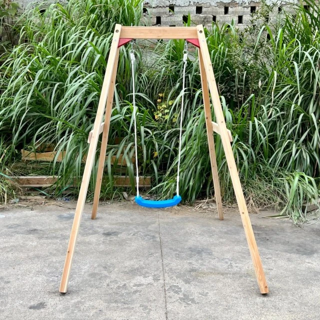 Παιδική Ξύλινη Κούνια GINGER HOME, 156x200x201 cm, Safe Outdoor Play