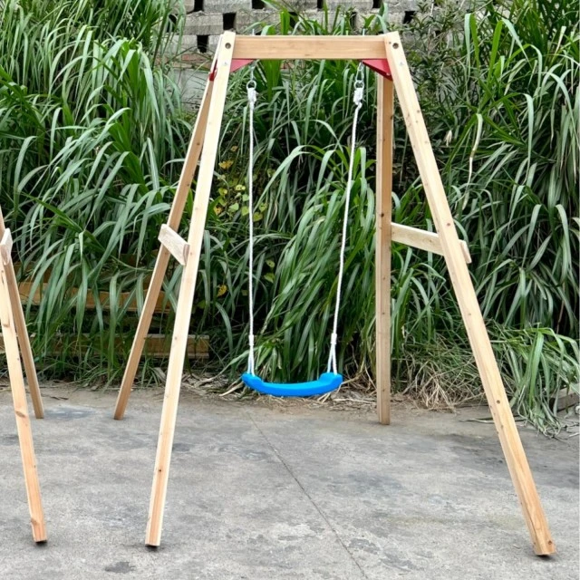 Παιδική Ξύλινη Κούνια GINGER HOME, 156x200x201 cm, Safe Outdoor Play