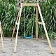 Παιδική Ξύλινη Κούνια GINGER HOME, 156x200x201 cm, Safe Outdoor Play