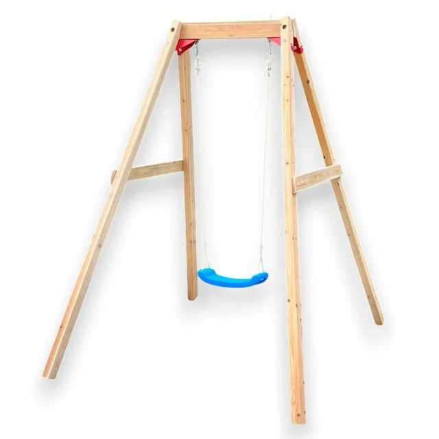 Παιδική Ξύλινη Κούνια GINGER HOME, 156x200x201 cm, Safe Outdoor Play