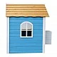 Ξύλινο Παιδικό Σπιτάκι GINGER HOME – Για Παιχνίδια Ρόλων, Αυλή και Κήπο, Μπλε, 118×138×132,5 cm