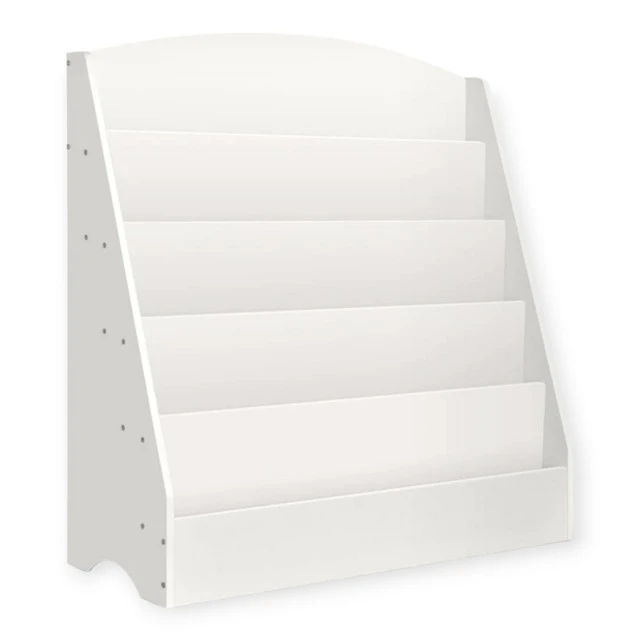 Παιδικό Ράφι GINGER HOME, Organizer με Ράφια για Βιβλία και Περιοδικά, Ξύλινο, Λευκό, 80x30x80 cm.