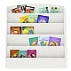 Παιδικό Ράφι GINGER HOME, Organizer με Ράφια για Βιβλία και Περιοδικά, Ξύλινο, Λευκό, 80x30x80 cm.