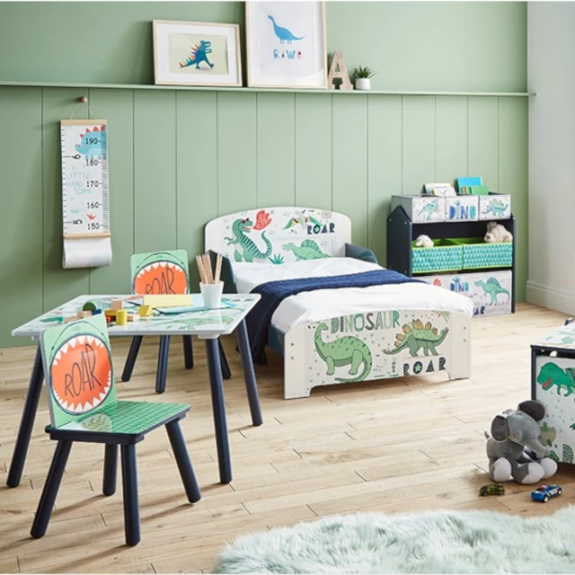 Παιδική ραφιέρα GINGER HOME, οργανωτής παιχνιδιών με κουτιά αποθήκευσης DINOSAUR