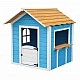Ξύλινο Παιδικό Σπιτάκι GINGER HOME – Για Παιχνίδια Ρόλων, Αυλή και Κήπο, Μπλε, 118×138×132,5 cm