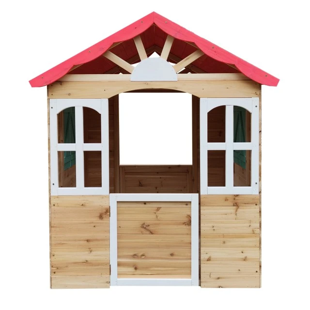 Ξύλινο παιδικό σπιτάκι εξωτερικού χώρου GINGER HOME - για αυλή και κήπο, 115×102×129 εκ.