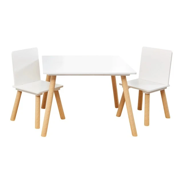 Παιδικό τραπέζι με 2 καρέκλες GINGER HOME Σετ Ξύλο TF6163