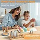 Παιδικό Ξύλινο Σετ Τραπεζαρίας 33 Τεμαχίων GINGER HOME – Σετ Παιχνιδιού Ρόλων με Πιάτα, Ποτήρια, Μαχαιροπήρουνα και Βάσεις