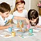Παιδικό Ξύλινο Σετ Τραπεζαρίας 33 Τεμαχίων GINGER HOME – Σετ Παιχνιδιού Ρόλων με Πιάτα, Ποτήρια, Μαχαιροπήρουνα και Βάσεις