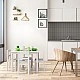 Παιδικό Σετ Τραπεζιού με 4 Καρέκλες GINGER HOME, Ξύλο, Λευκό, 66x56x48 εκ.