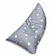 Παιδική Ξαπλώστρα Πουφ GINGER HOME Little Stars, 100% Βαμβάκι, Γκρι Barbaron με Αστέρια, 127x81x76 εκ.