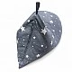Παιδική Ξαπλώστρα Πουφ GINGER HOME Little Stars, 100% Βαμβάκι, Γκρι Barbaron με Αστέρια, 127x81x76 εκ.