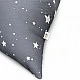 Παιδική Ξαπλώστρα Πουφ GINGER HOME Little Stars, 100% Βαμβάκι, Γκρι Barbaron με Αστέρια, 127x81x76 εκ.