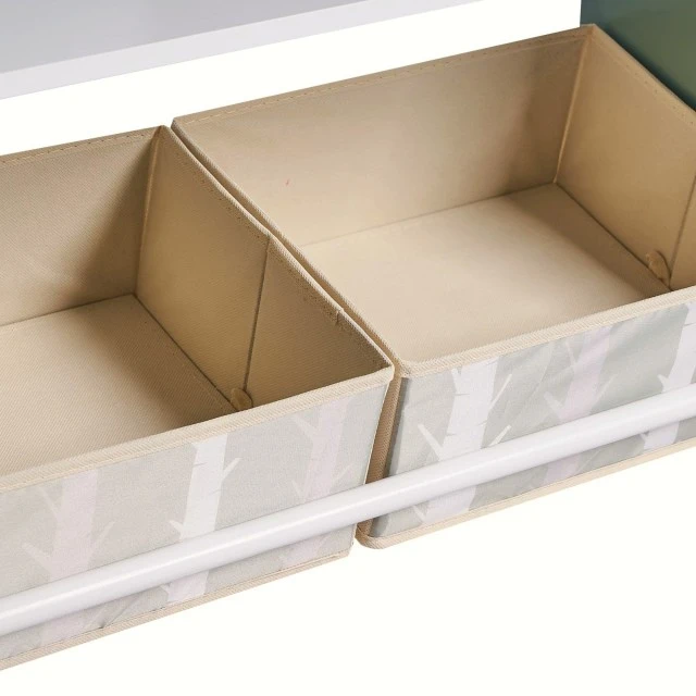 Παιδική ντουλάπα GINGER HOME, ραφιέρα για παιχνίδια και βιβλία με Αρκουδάκι, πίνακας γραφής, σπιτάκι FOREST