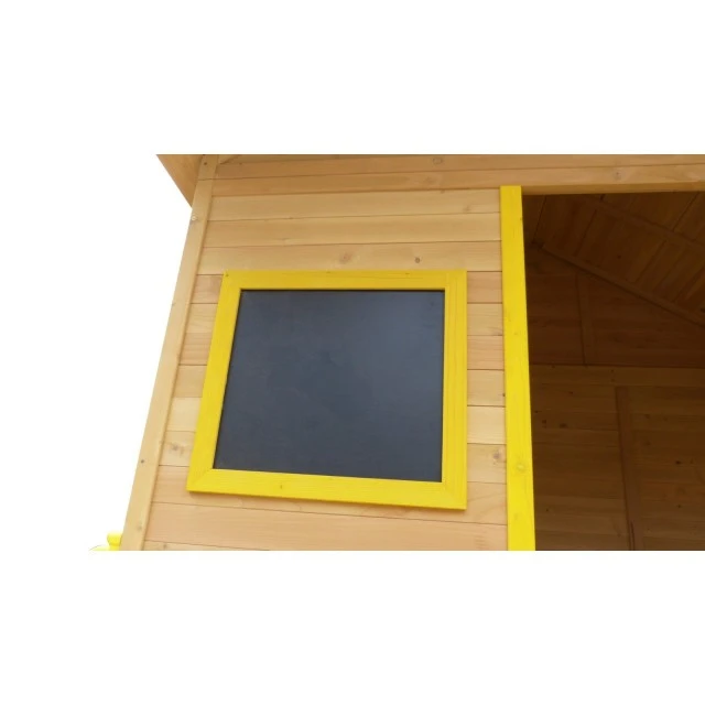 Παιδικό Σπίτι για Υπαίθριο Παιχνίδι, με Sandbox και τσουλήθρα, για Αυλή και Κήπο, Ξύλινο, 258x271,5x291 cm.