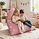 Παιδική Ξαπλώστρα Πουφ GINGER HOME Little Stars, 100% Βαμβάκι, Ροζ Barbaron με Αστέρια, 127x81x76 εκ.